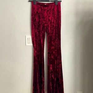 Emma & Sam Crushed Velvet Flare Pants